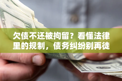北京欠债不还被拘留？看懂法律里的规制，债务纠纷别再徒劳奔波