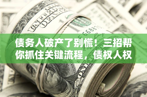 北京债务人破产了别慌！三招帮你抓住关键流程，债权人权益不再缩水