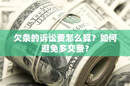 北京欠条的诉讼费怎么算？如何避免多交费？