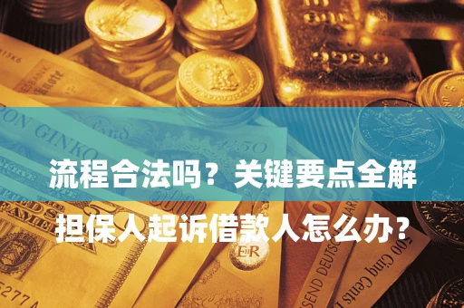北京

担保人起诉借款人怎么办？流程合法吗？关键要点全解析