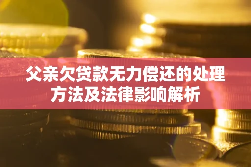 北京父亲欠贷款无力偿还的处理方法及法律影响解析