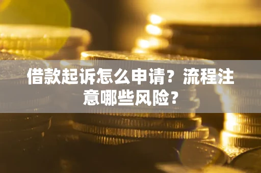 北京借款起诉怎么申请？流程注意哪些风险？