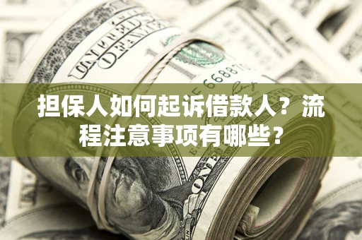 北京担保人如何起诉借款人？流程注意事项有哪些？