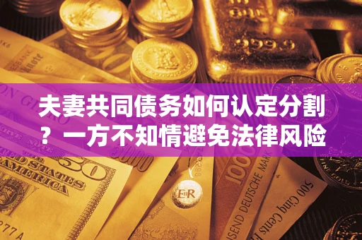 北京夫妻共同债务如何认定分割？一方不知情避免法律风险必看！